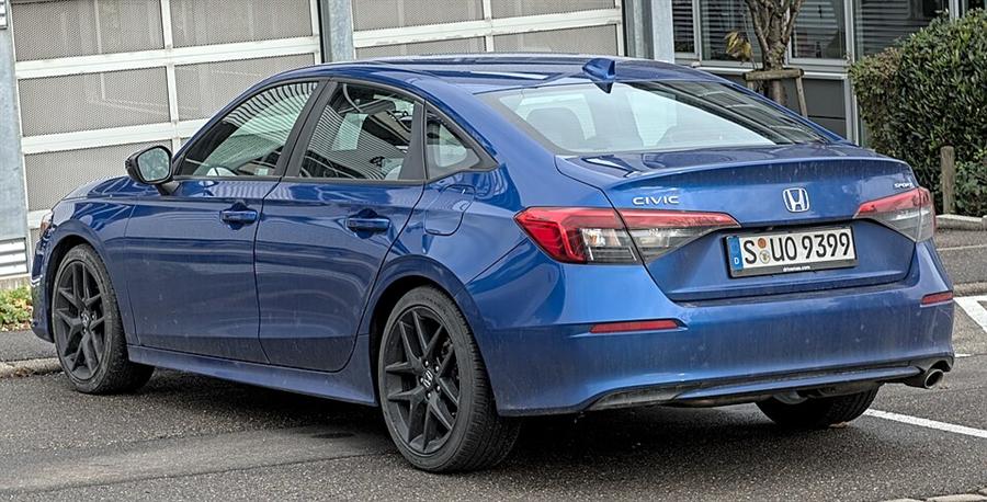 Lateral do Honda Civic 2021